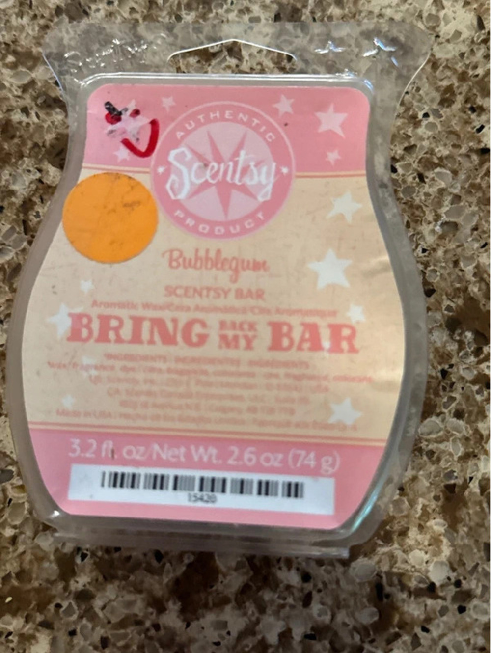 Bubblegum wax bar